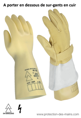 20kv des gants de sécurité des gants de latex gants isolants