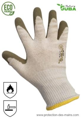 Gants protection anti chaleur kevlar doublé coton avec manchette 350° LEBON