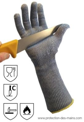 Gants de sécurité Anti-coupure Cuisine Résistant aux coups de couteau  Boucherie
