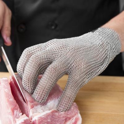Gant Anti Coupure Cuisine & Boucherie: Protection Cotte de maille de fer  pour decoupe viande trancheuse