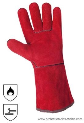 Gant anti-chaleur protection gaucher ou droitier, feu, cheminée