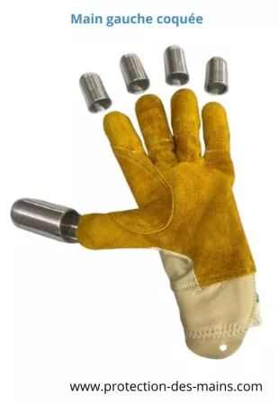 Gants de taille pour sécateur électrique - Protection sur main gauche (la paire)