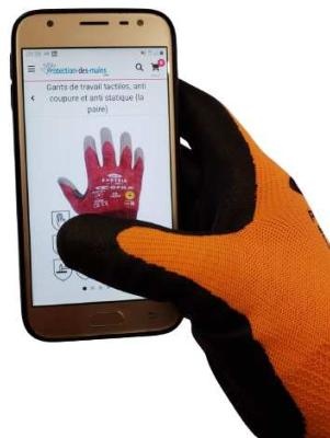Gants de travail à écran tactile pour hommes, gants de course